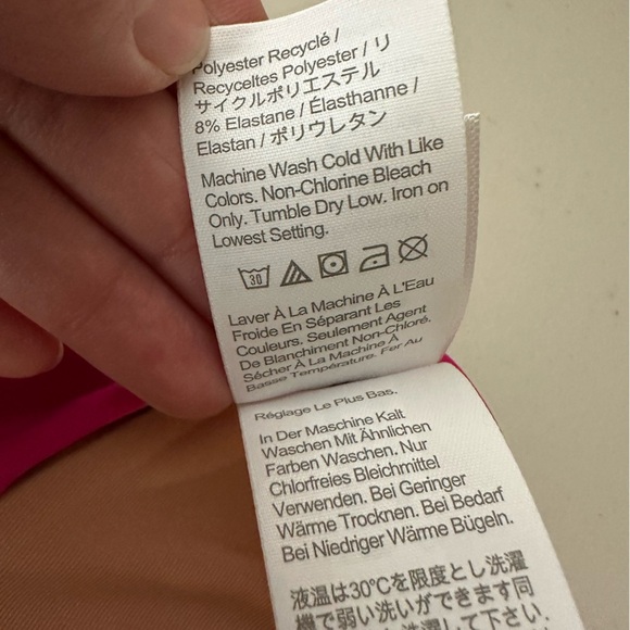 J.Crew Curved-Waist Cheeky Bikini Bottom in Fuchsia Pink Size Large - Picture 6 of 7